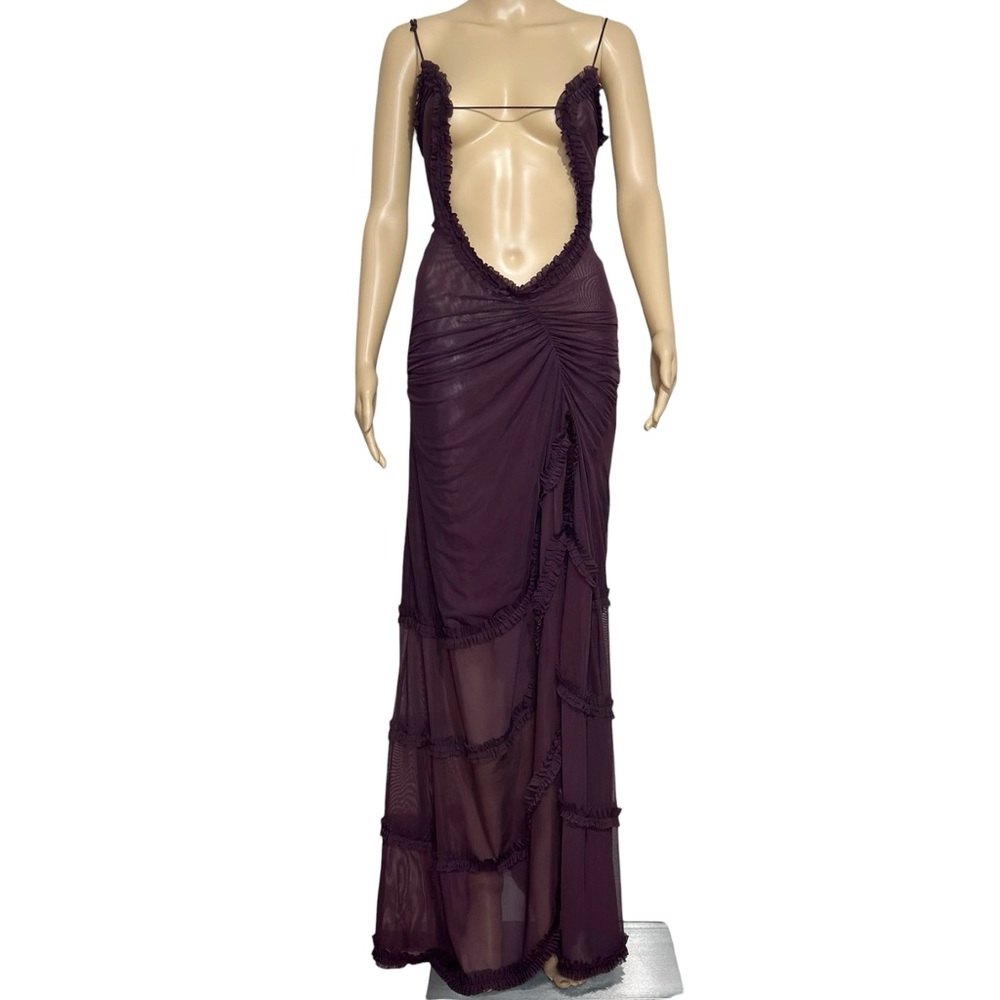 JADED LONDON Fatale Mesh Maxi Dress, Dusk, 0 (US) - Picture 2 of 7